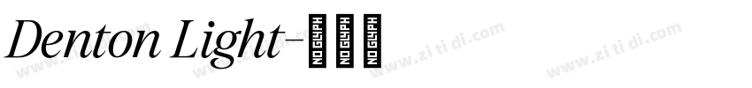 Denton Light字体转换